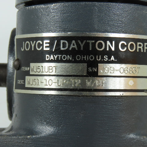 Joyce Dayton WJ51-10-UP-T2 W/BT 1-Ton Upright Machine Screw Jack 10" Travel