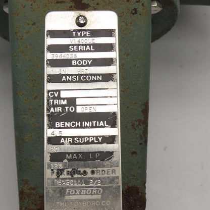 Foxboro P50 V1400UE 1" Bronze Pneumatic Diaphragm Control Valve