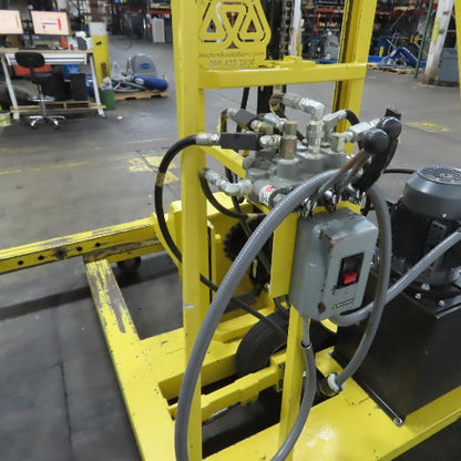 Hydraulic Portable Frame Flipper Rotator Column Lift 5Hp 3PH 230/460V