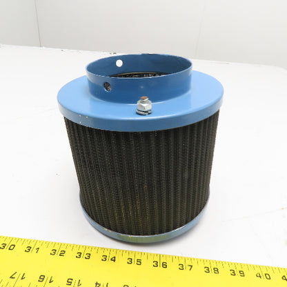 4" Flange Cylindrical Pleated Industrial Air Filter Element