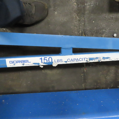 Schmalz Jumbo Ergo 65kg Vacuum Tube Lifter System 3Ph W/ Gorbel Jib Crane