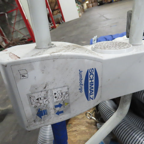 Schmalz Jumbo Ergo 65kg Vacuum Tube Lifter System 3Ph W/ Gorbel Jib Crane