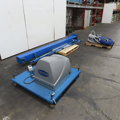 Schmalz Jumbo Ergo 65kg Vacuum Tube Lifter System 3Ph W/ Gorbel Jib Crane