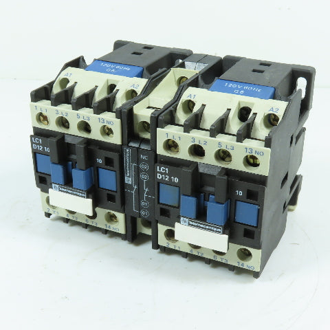 Telemecanique LC2D1211 LC1D1210 3-Pole Reversing Contactor Assembly 120V Coil
