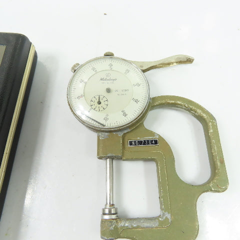 Mitutoyo 2416 7304 Dial Thickness Gage .001-1.000" Flat Anvil