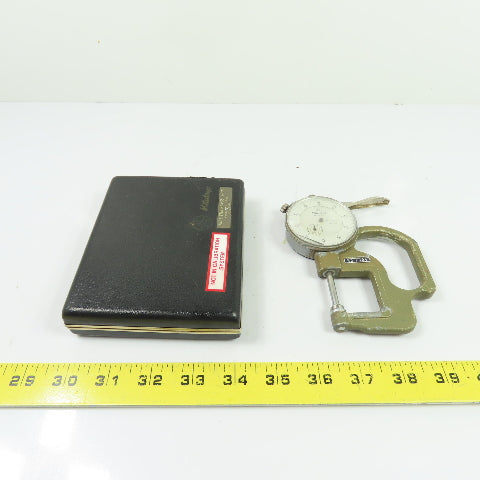 Mitutoyo 2416 7304 Dial Thickness Gage .001-1.000" Flat Anvil