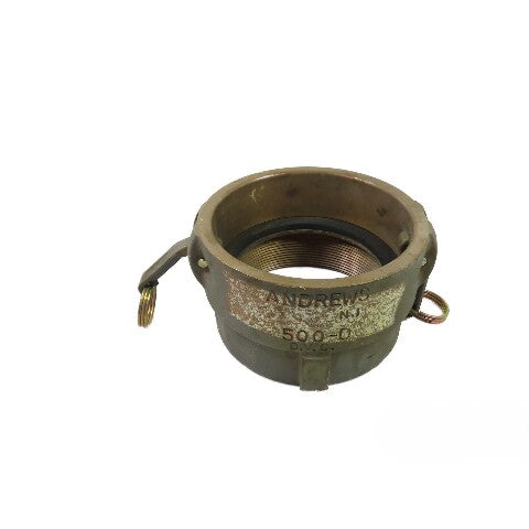 Andrews 500-D 5" Female Cam & Groove Coupler x Female NPT Fitting