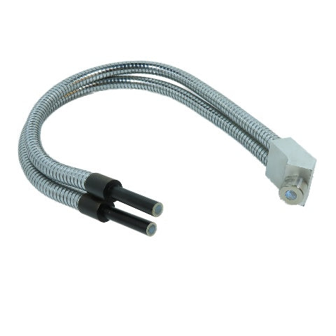 Dual Gooseneck Bifurcated Fiber Optic Light Guide 21" OAL