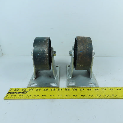 Colson 5" x 2" Rigid Plate Caster Steel Wheel Lot Of 2