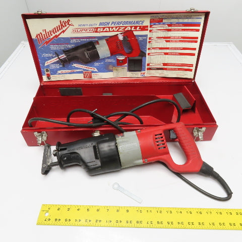Milwaukee 6527 Super Sawzall Reciprocating Saw 9.5A 120V With Metal Case