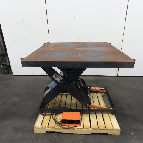 1.5 Ton* 3000lb 48" x 48" Electric Scissor Lift Table 115V 1Ph 44.5" Max