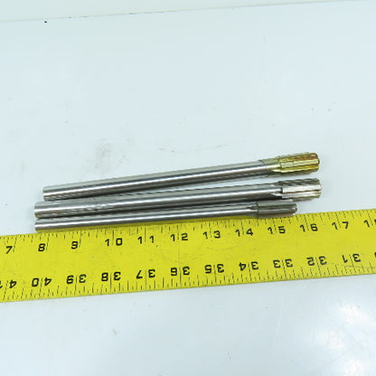 R.R.T. 246520 Set of (3) Straight Shank Chucking Reamers 5/8" 11/16" 9/16"