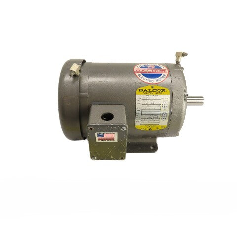 Baldor M3554T 1-1/2HP Electric Motor 208-230/460V 3Ph 145T Frame 1725RPM