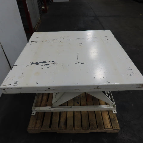 Southworth 2-Ton 4000LB 48" x 48" Scissor Lift Table 115V 1Ph 43" Lift