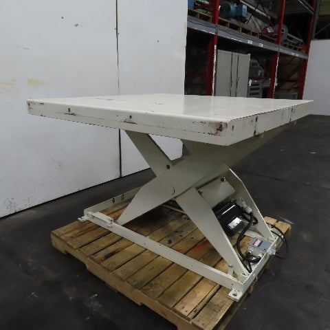 Southworth 2-Ton 4000LB 48" x 48" Scissor Lift Table 115V 1Ph 43" Lift