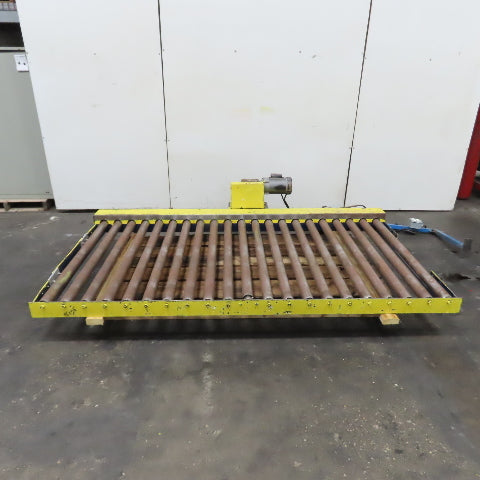 96" x 54.5" Chain Driven Power Roller Conveyor 230/460V 3Ph 48" BF 15FPM