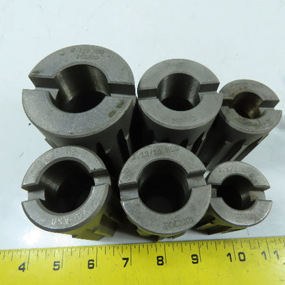 Poland Made Set of (6) HSS Shell Reamers With (4) Arbors 1-1/2"-2-1/2"