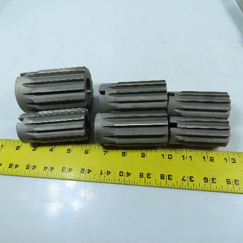 Poland Made Set of (6) HSS Shell Reamers With (4) Arbors 1-1/2"-2-1/2"