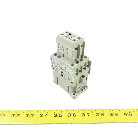 Allen-Bradley 100-C12E*10 12AIEC Contactor 24VDC Coil w/ 100-F Auxiliary Contact