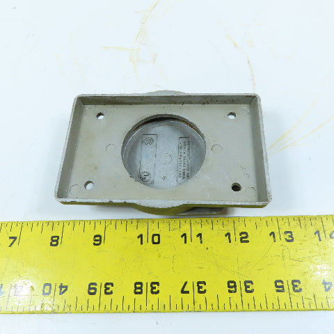 Hubbell 30A 3-Pole Twist-Lock Receptacle W/Weatherproof Spring Cover 600VAC