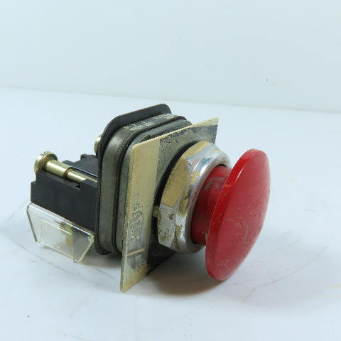 Allen-Bradley 800T-XA 800T-D Red Mushroom STOP Pushbutton Switch NEMA 4/13