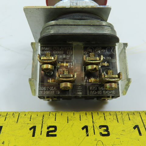 Allen-Bradley 800T-XA 800T-D Red Mushroom STOP Pushbutton Switch NEMA 4/13