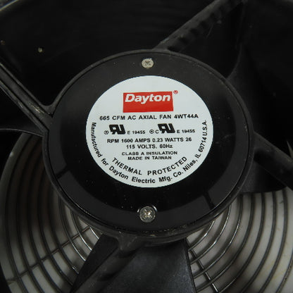 Dayton 4WT44A AC Axial Fan 665 CFM 115V 60Hz 1600 RPM