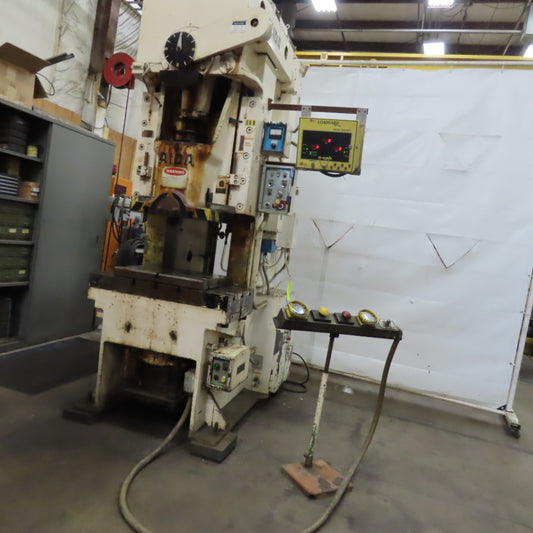 Aida PC-7(2) 75 Ton Gap Frame Punch Blanking Sheet Press 6" Stroke 200-220V 3Ph