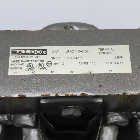 Baldor LRAC110ACB2 3Ph Three Phase Line Reactor 110A 600V Max 0.2 mH 50/60Hz