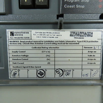Eurotherm 590LDC/00/000 590 Link Series DC Drive Door Controller Board 480VAC