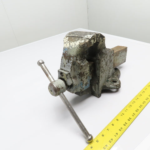 Chas. Parker 954 1/2 4-1/2" Heavy Duty Cast Iron Stationary Bench Vise