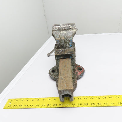 Chas. Parker 954 1/2 4-1/2" Heavy Duty Cast Iron Stationary Bench Vise