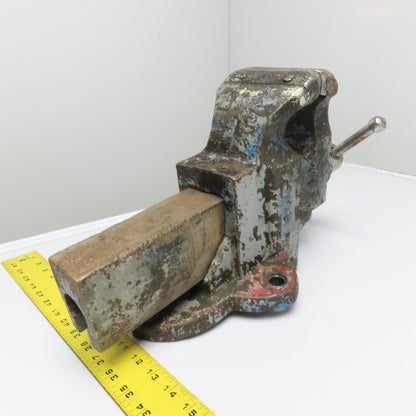 Chas. Parker 954 1/2 4-1/2" Heavy Duty Cast Iron Stationary Bench Vise