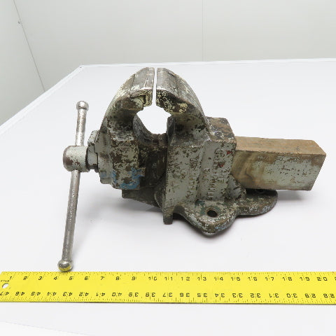 Chas. Parker 954 1/2 4-1/2" Heavy Duty Cast Iron Stationary Bench Vise