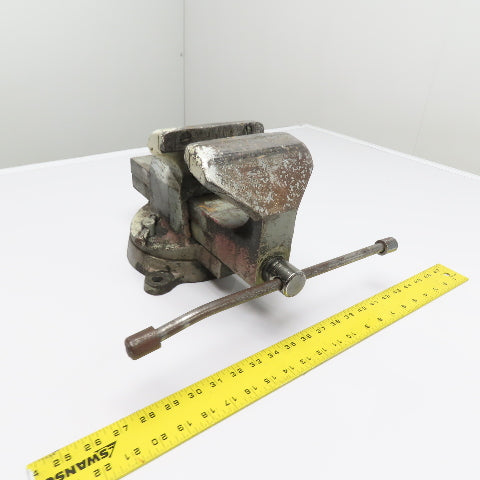 Acier 6" Heavy Duty Swivel Base Bench Vise 6" Open
