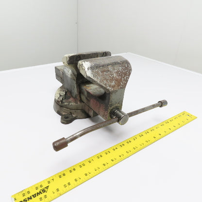 Acier 6" Heavy Duty Swivel Base Bench Vise 6" Open