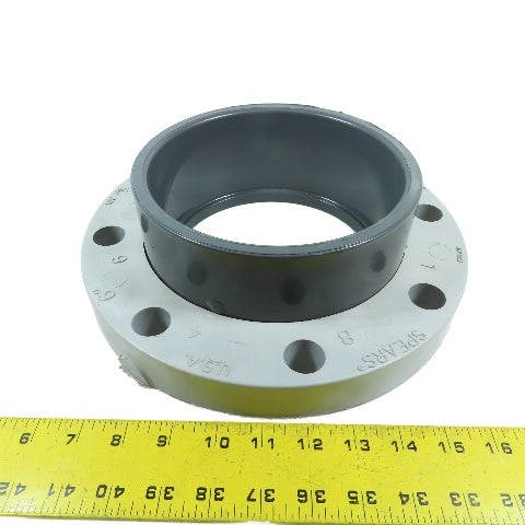 Spears 6" PVC Van Stone Style Pipe Flange 150PSI 8-Bolt