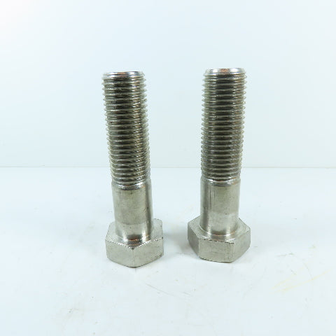 S30400 1-1/2"-6 x 6" Stainless Steel Hex Bolt Lot Of 2