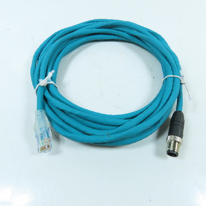 Lumberg Automation 900004086 0985 806 103/5M M12 4-Pin to RJ45 Ethernet Cordset