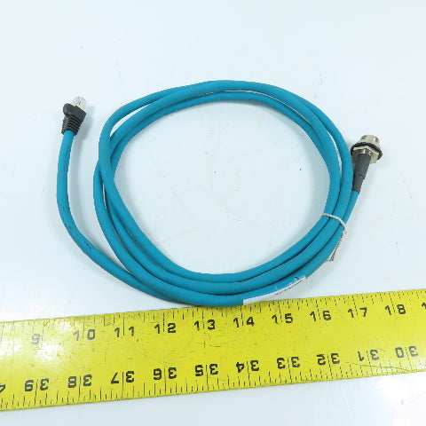 Lumberg Automation 900004158 0985 YM57530 104/2M M12 to RJ45 Ethernet Cable 2M
