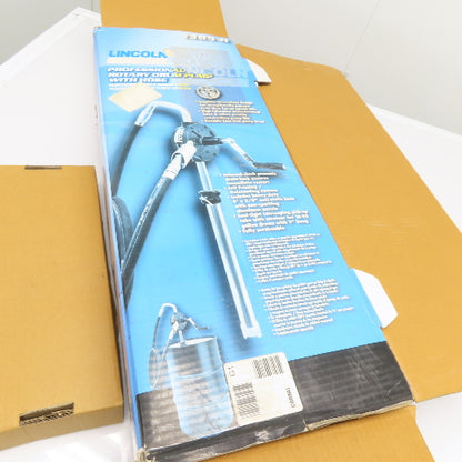 Lincoln 1385-H Professional Rotary Drum Pump with Hose & Nozzle