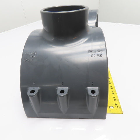 Spears 866V-664 12" x 4" Sch 80 PVC Clamp Saddle Socket Kit