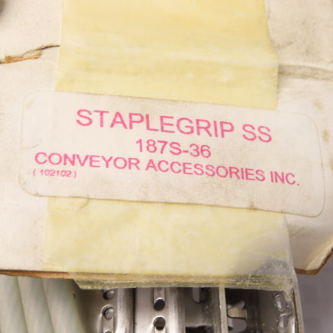 Conveyor Accessories 187S-36 StapleGrip SS Belt Hinge Fastener Lacing Kit 36"