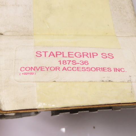 Conveyor Accessories 187S-36 StapleGrip SS Belt Hinge Fastener Lacing Kit 36"
