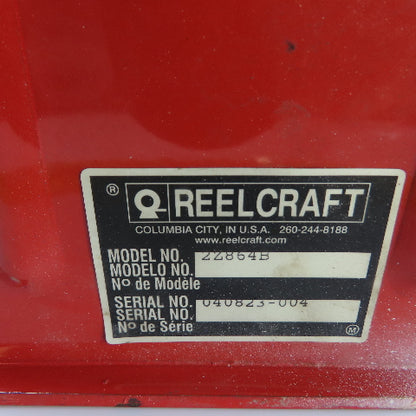 Reelcraft 2Z864B Spring Retractable Hose Reel 3/8" ID x 50'