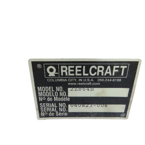 Reelcraft 2Z864B Spring Retractable Hose Reel 3/8" ID x 50'