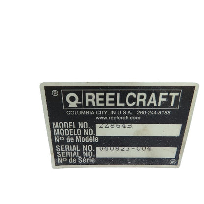 Reelcraft 2Z864B Spring Retractable Hose Reel 3/8" ID x 50'