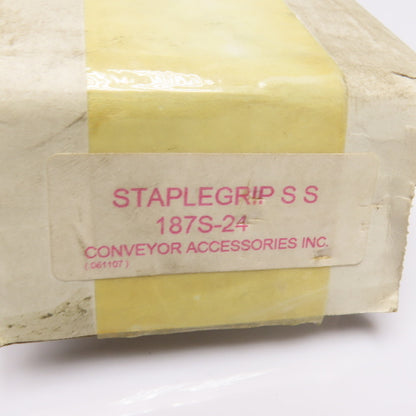 Conveyor Accessories 187S-24 StapleGrip SS Belt Hinge Fastener Lacing Kit 24"