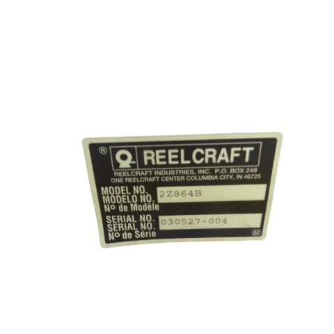 Reelcraft 2Z864B Spring Retractable Hose Reel 3/8" ID x 50'