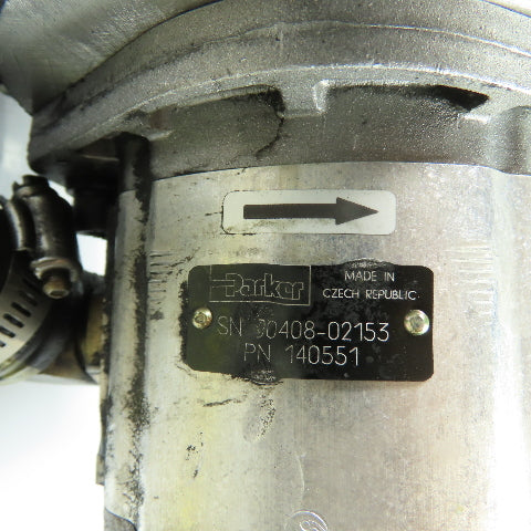 Crown 020944-00R W6AF07 Lift Truck 24VDC Hydraulic Pump Motor W/ Parker 140551
